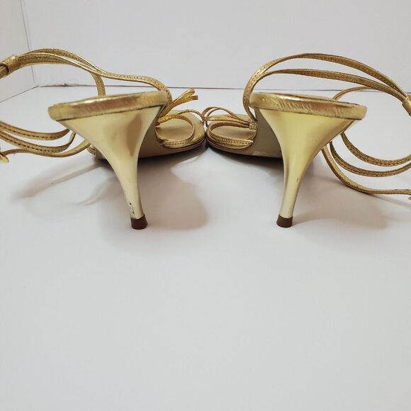 Spanish Leather Collection By Sergio Zelcer Women's Shoes Golde Size 6 - Picture 7 of 10